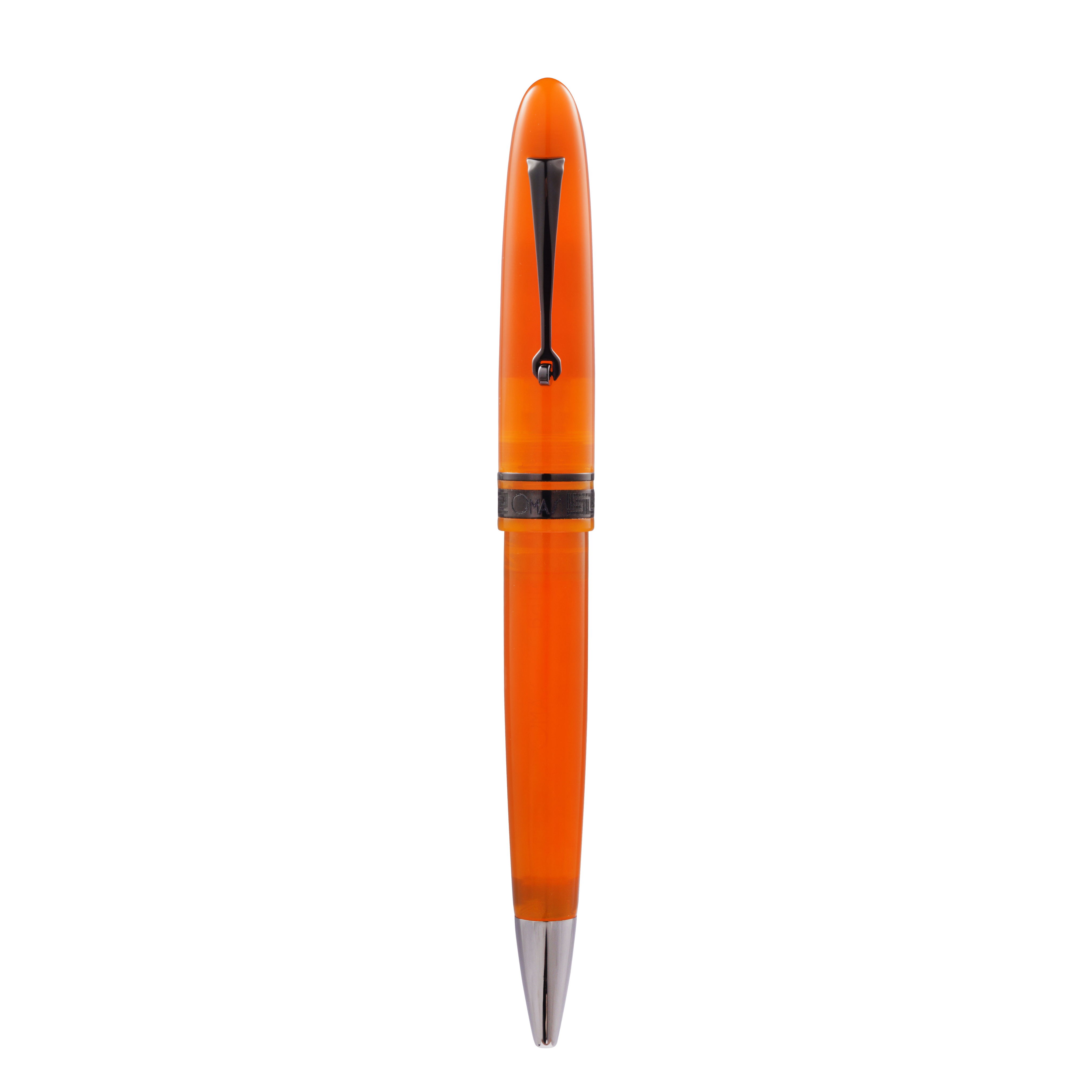 Omas Ogiva Ballpoint Pen in Arancione with Black Trim
