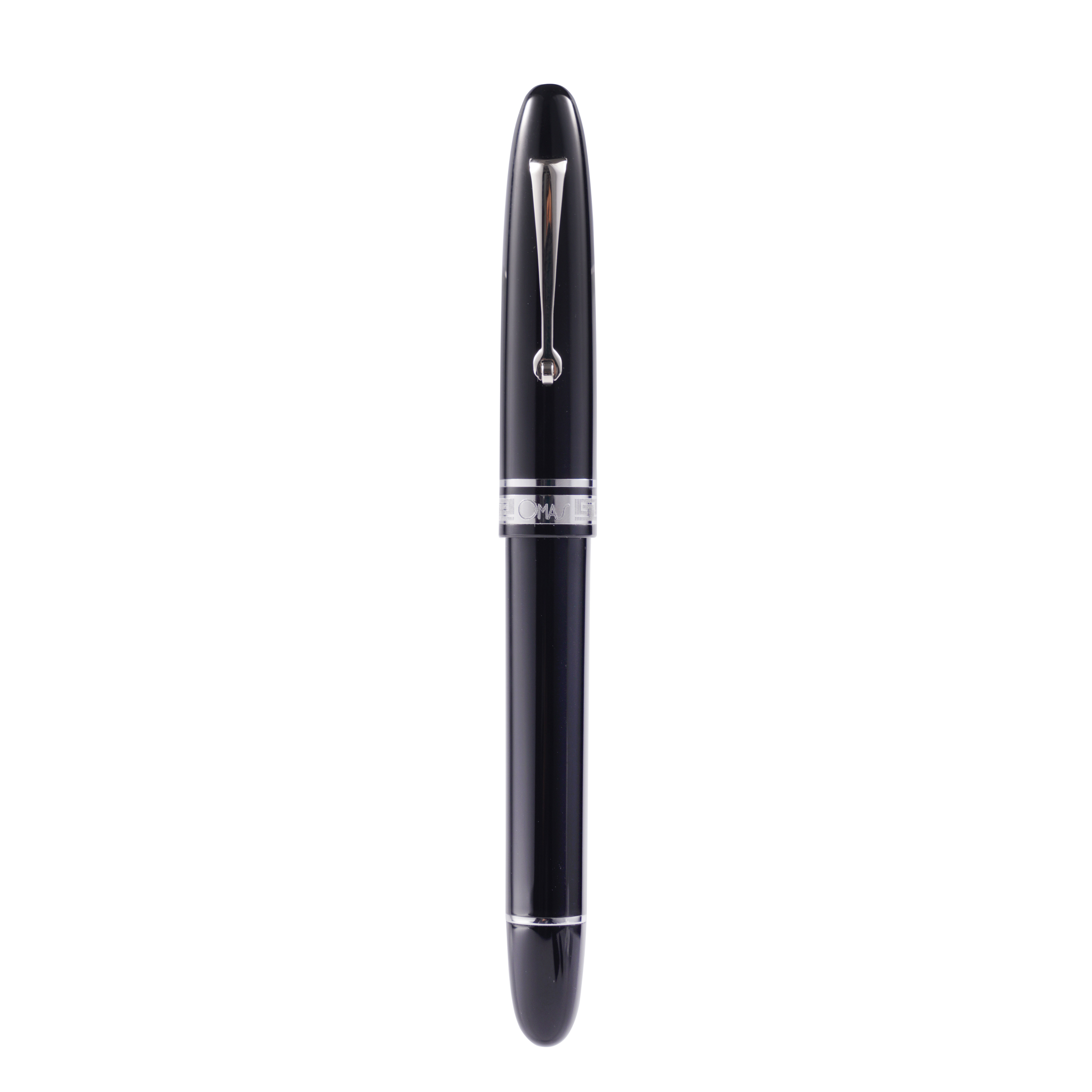 Omas Ogiva Rollerball Pen in Nera with Silver Trim