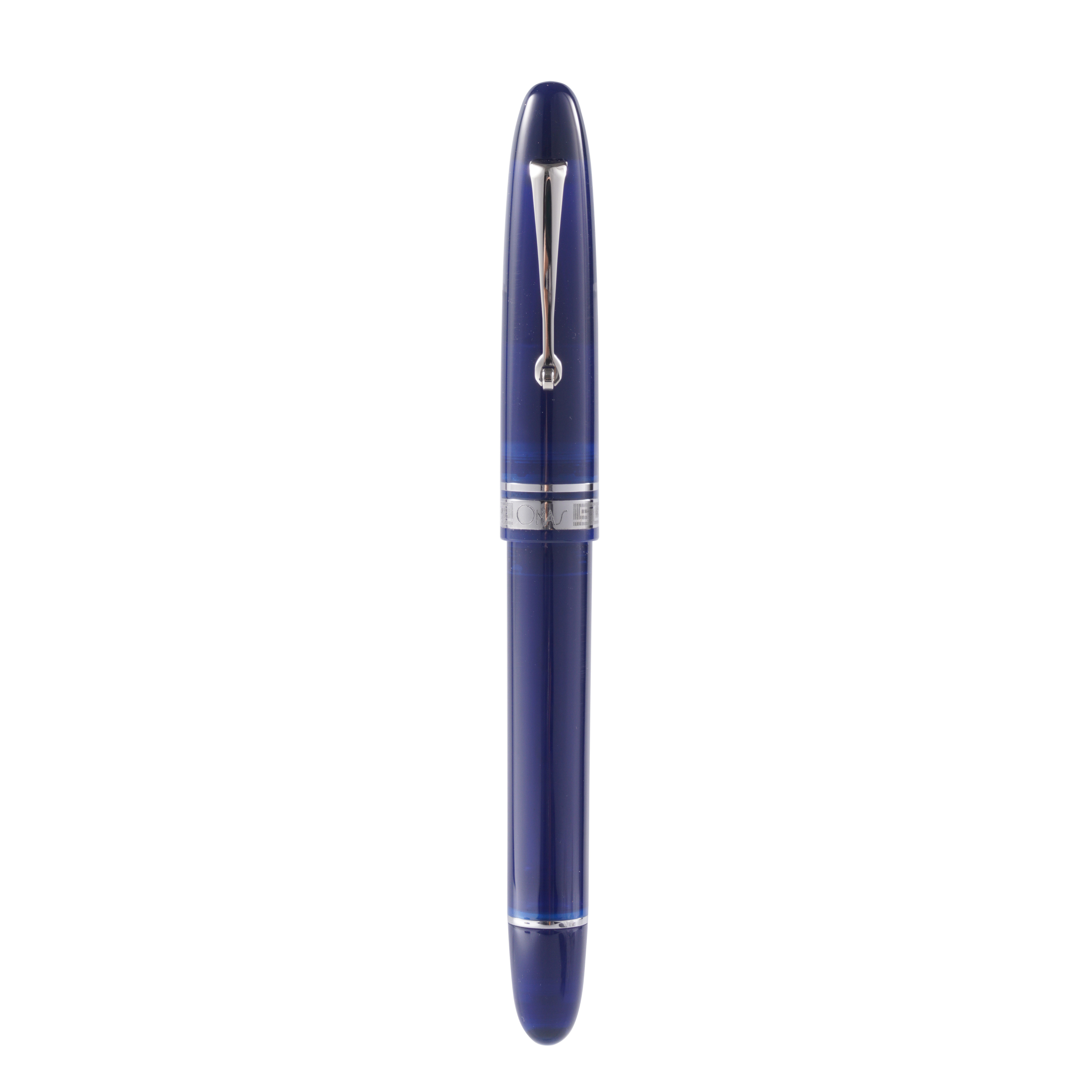Omas Ogiva Rollerball Pen in Blu with Silver Trim