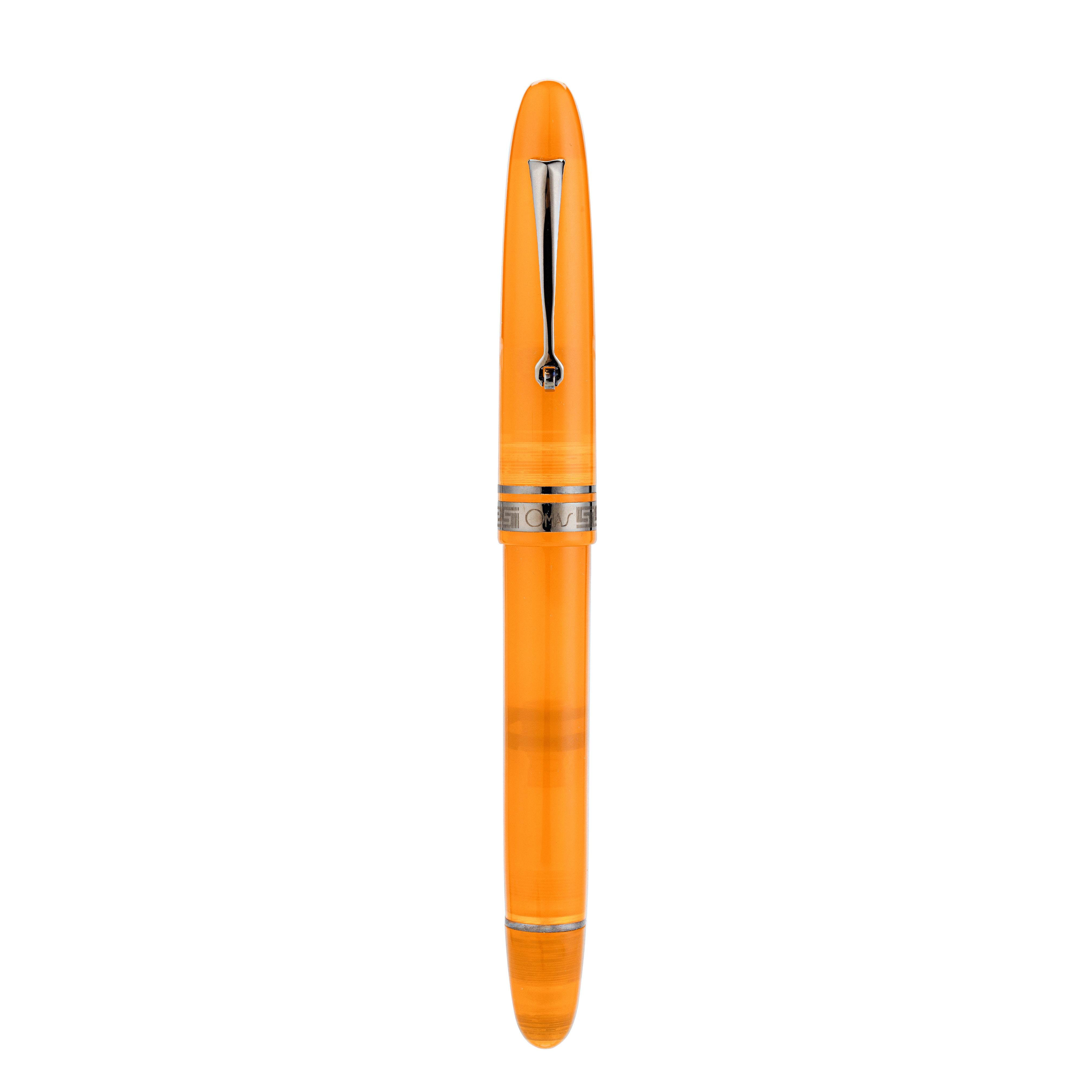 Penna stilografica Omas Ogiva in arancione con finiture nere