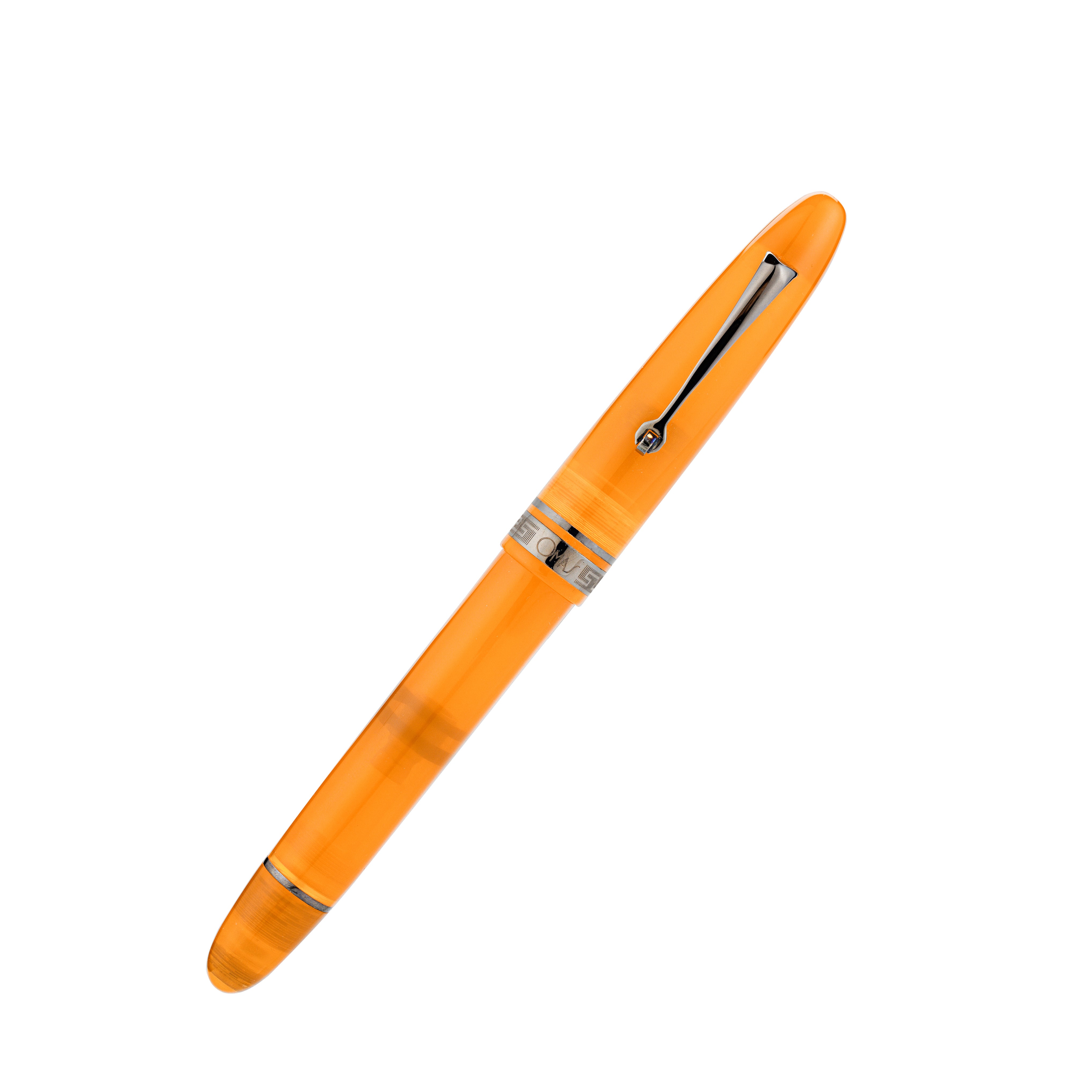 Penna stilografica Omas Ogiva in arancione con finiture nere