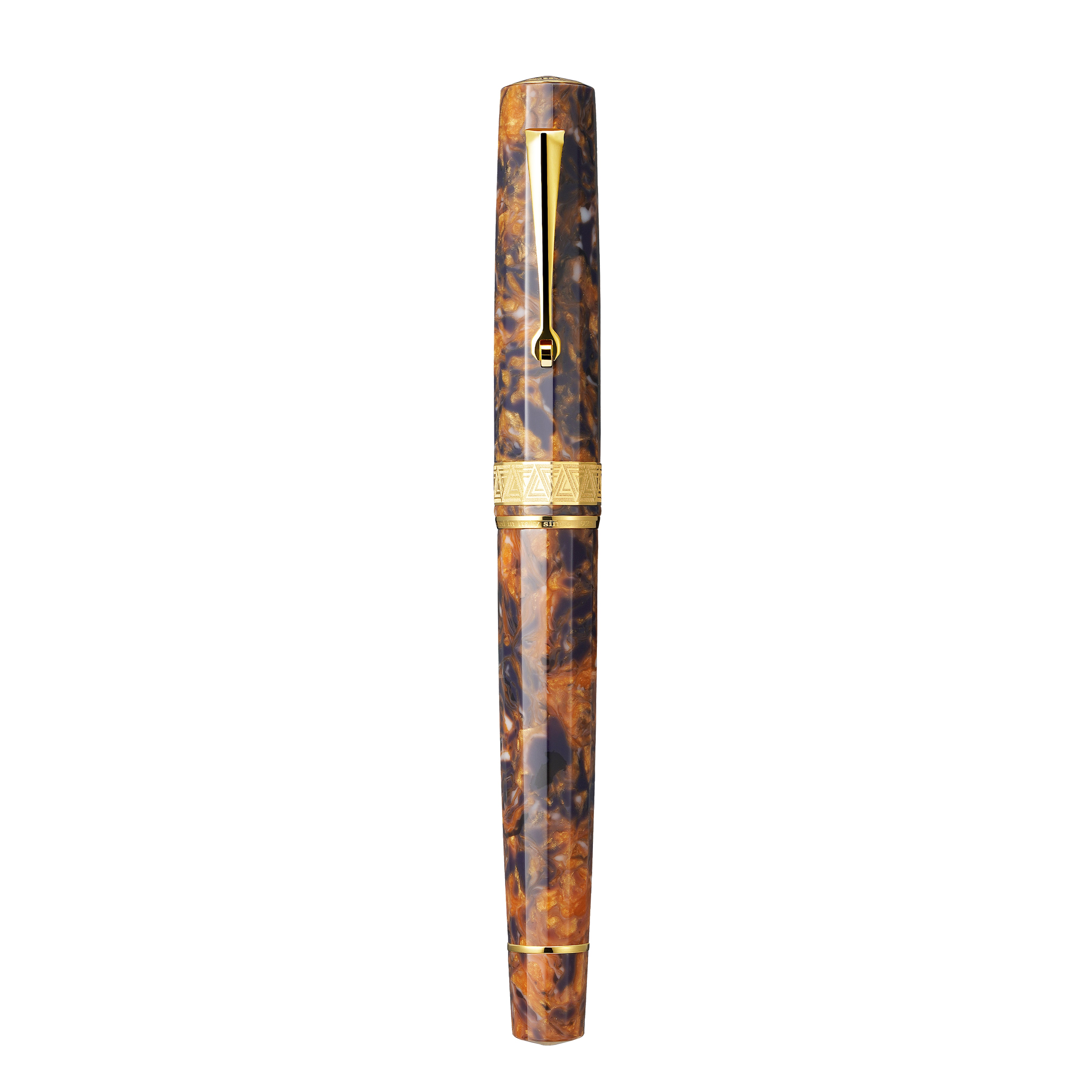 OMAS Paragon Fountain Pen in Blue Saffron with Gold Trim