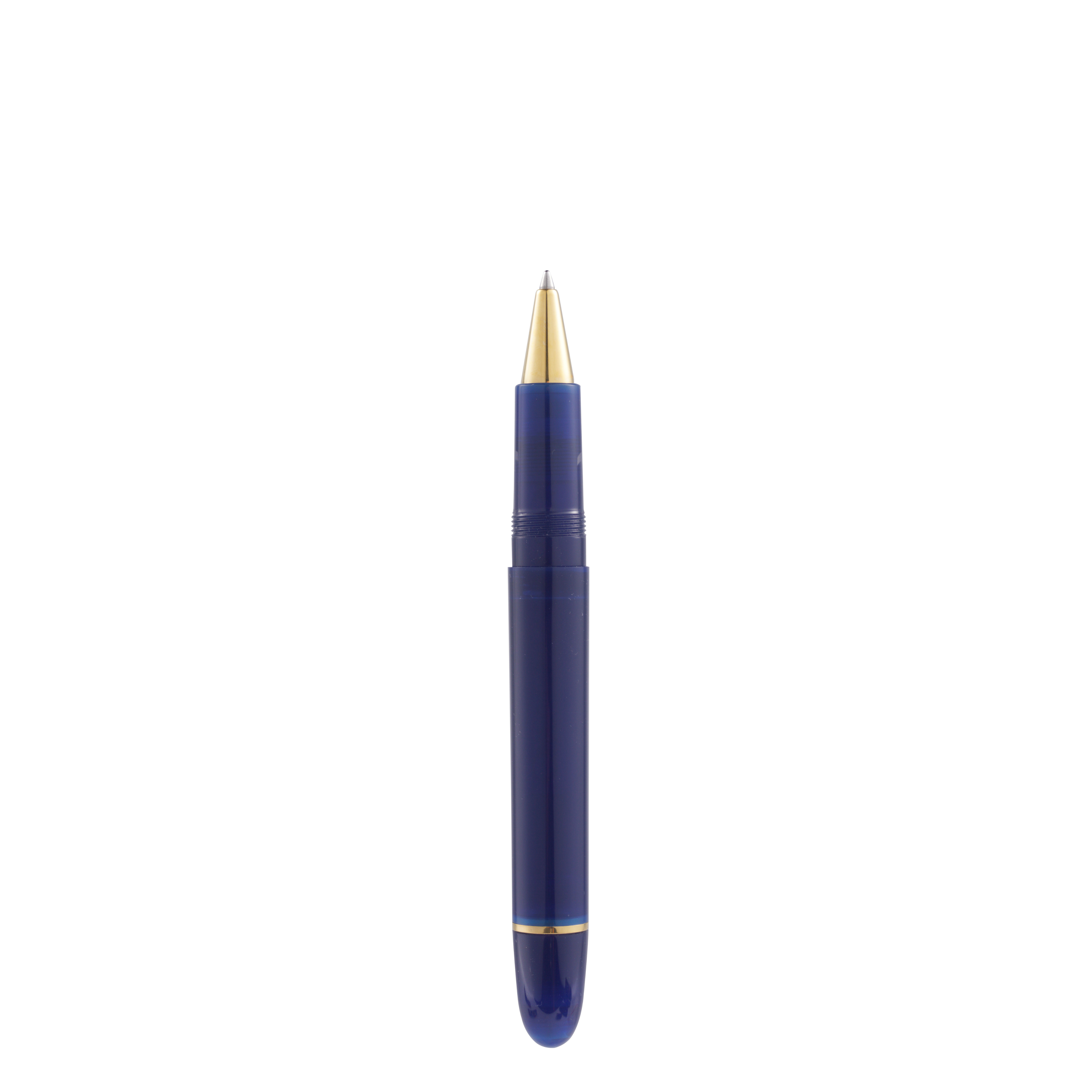 Omas Ogiva Rollerball Pen in Blu with Gold Trim