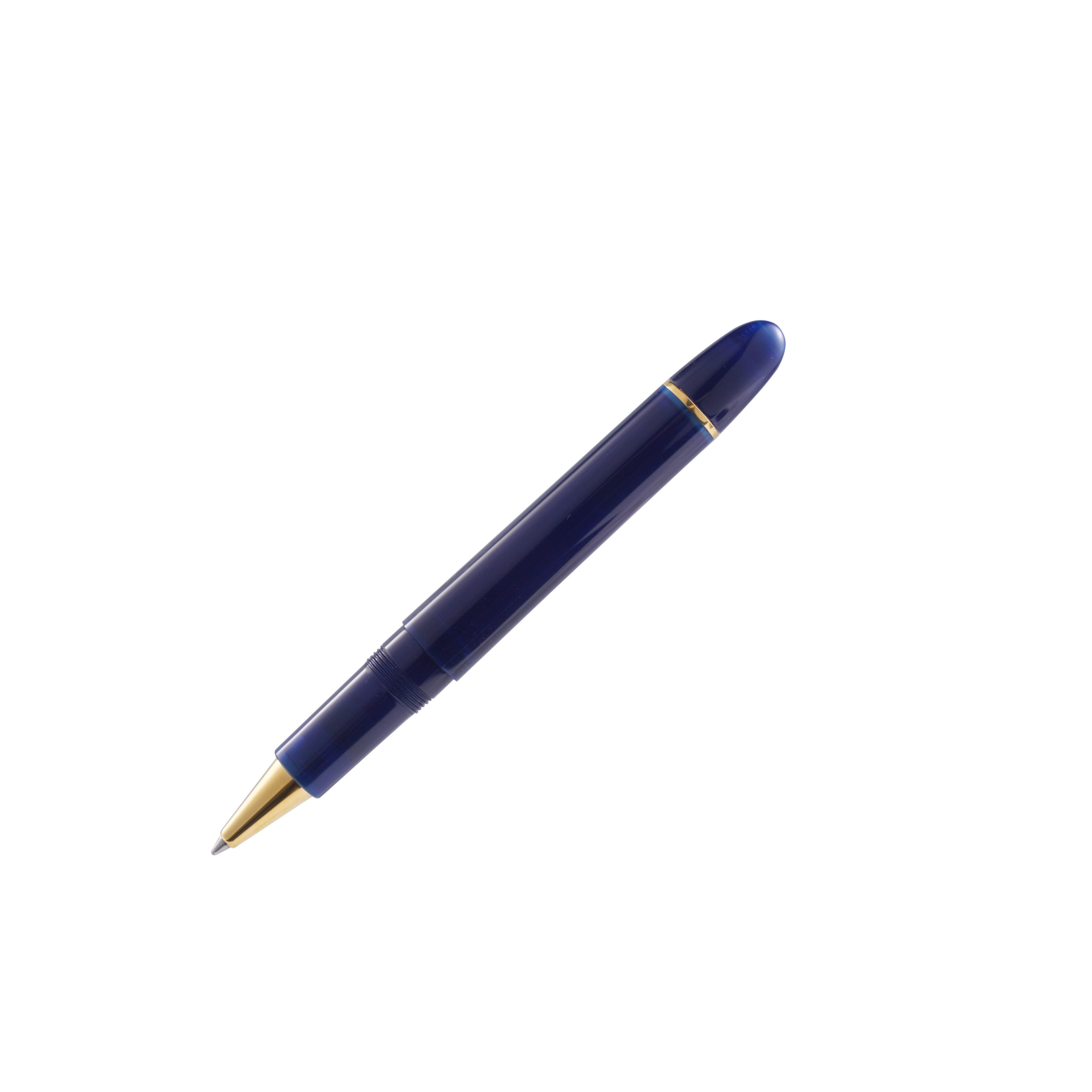 Omas Ogiva Rollerball Pen in Blu with Gold Trim