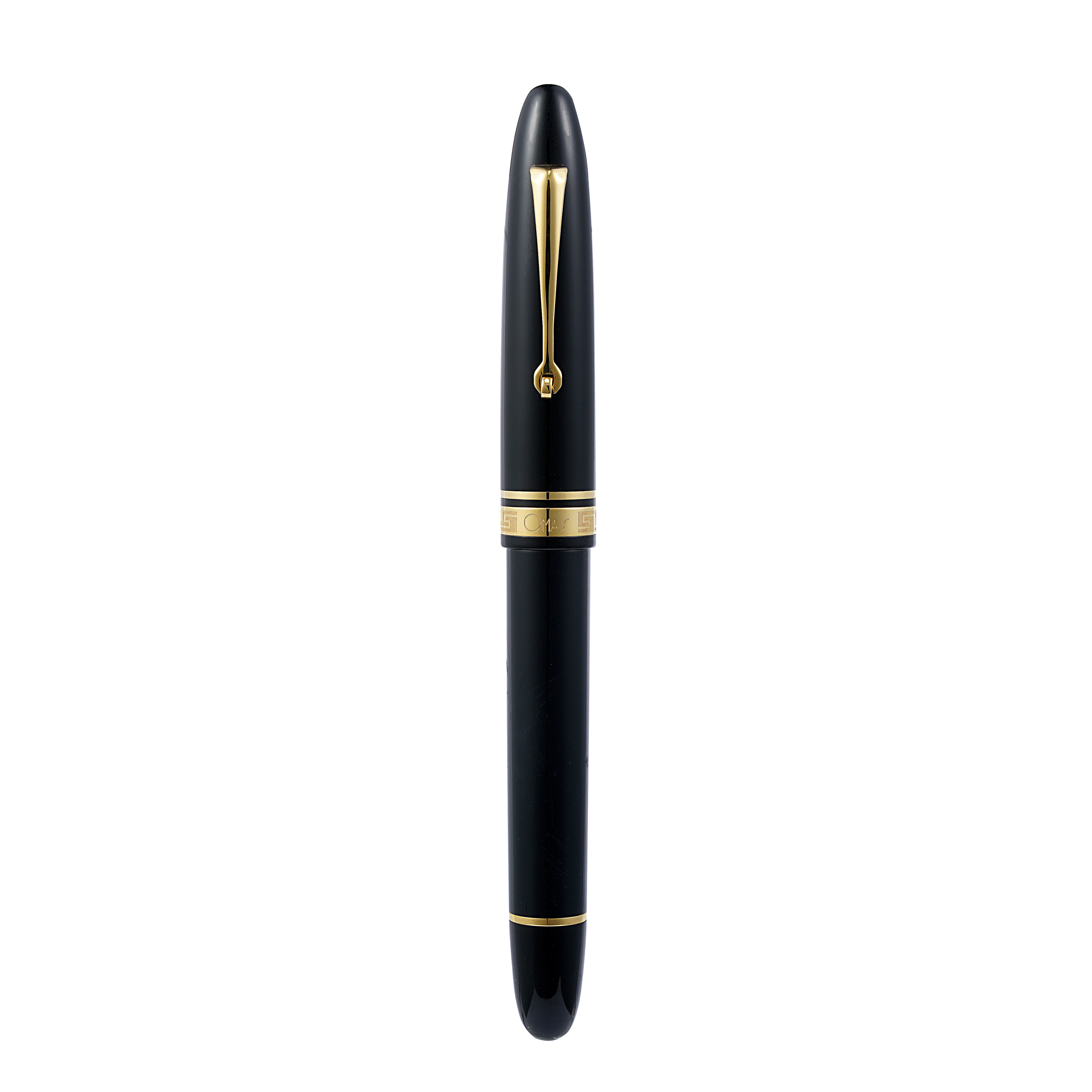 Omas Ogiva Fountain Pen in Nera with Gold Trim