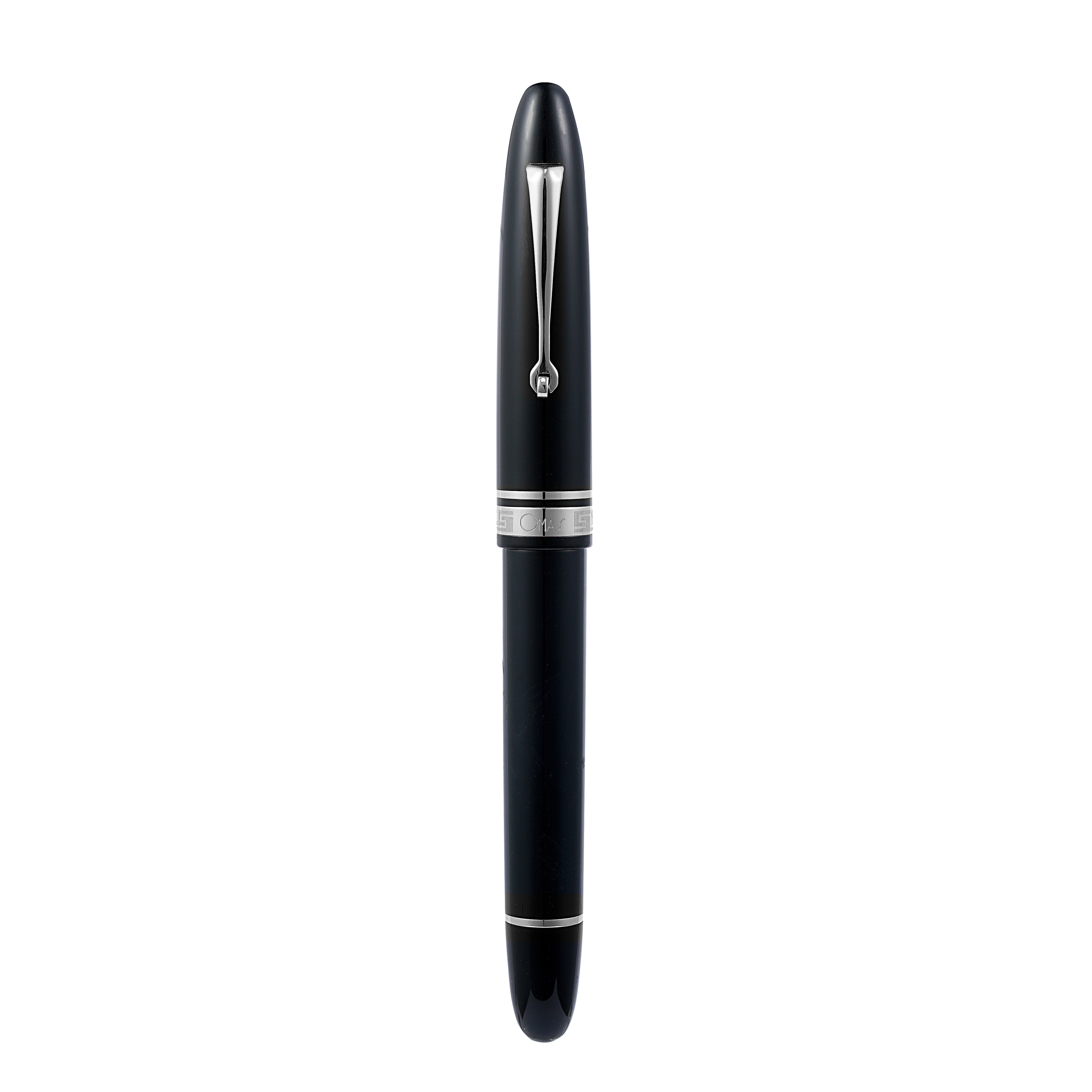 Omas Ogiva Fountain Pen in Nera with Silver Trim