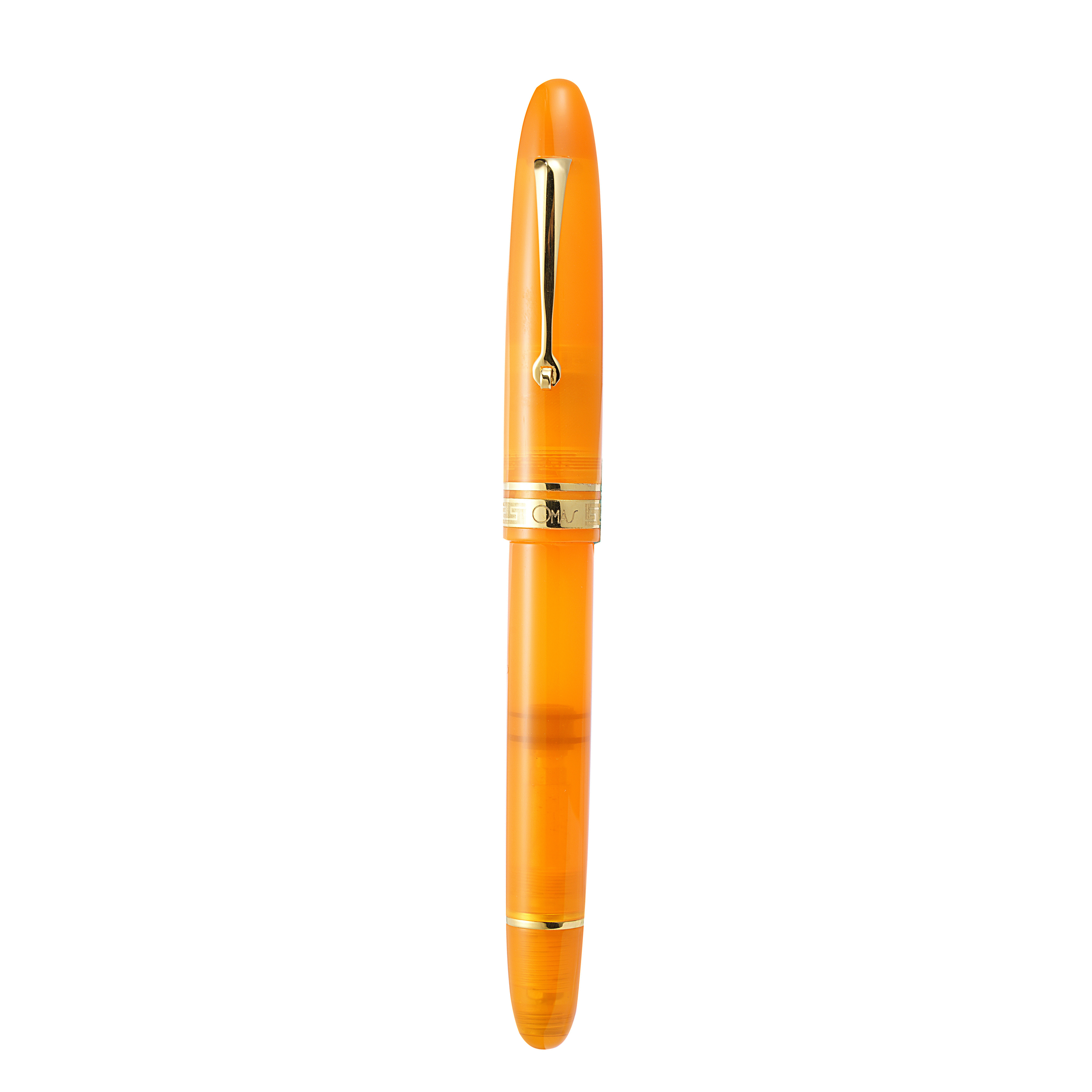 Penna stilografica Omas Ogiva in arancione con finiture dorate