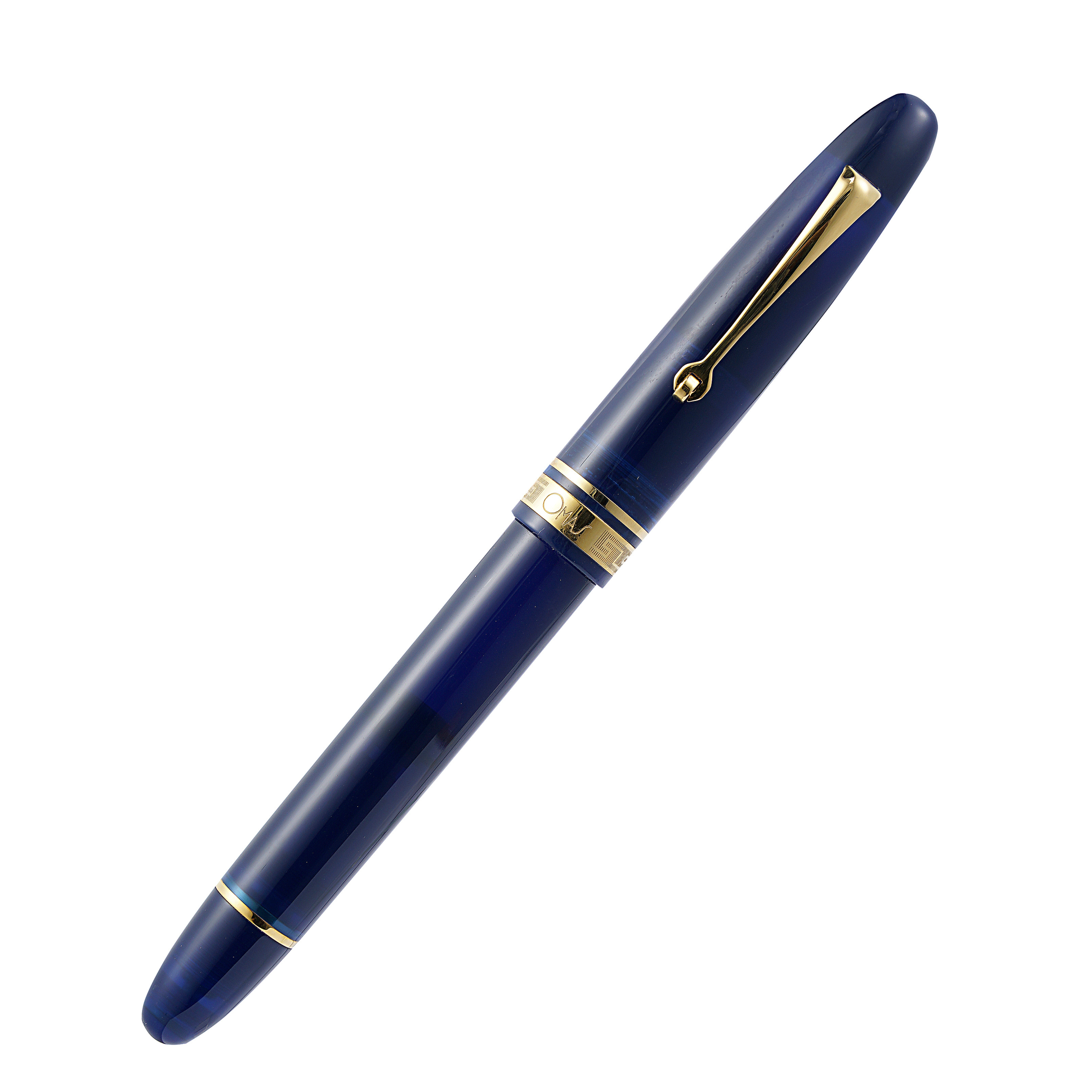 Omas Ogiva Fountain Pen in Blu with Gold Trim