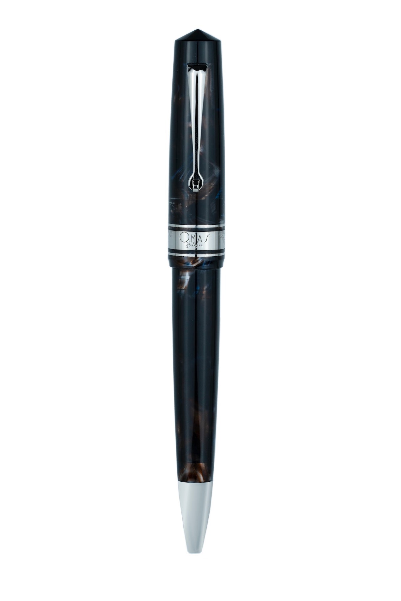 Omas Bologna Galassia Ballpoint With Silver Trim