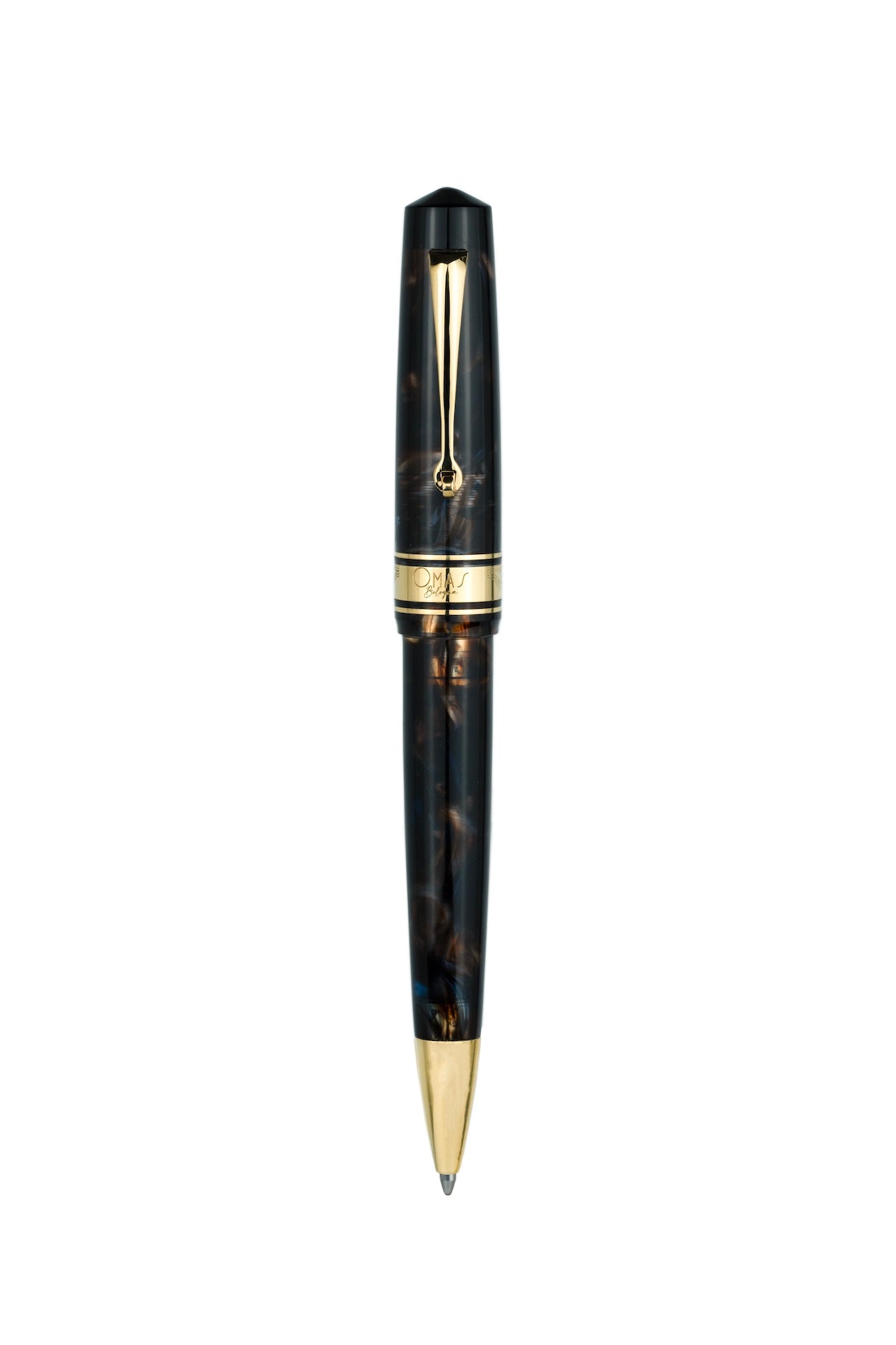 Omas Bologna Galassia Ballpoint With Gold Trim