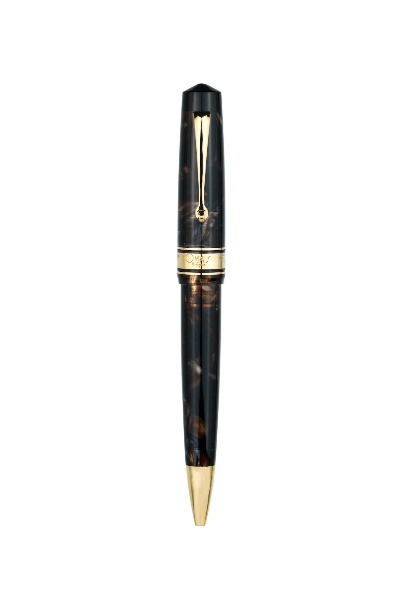 Omas Bologna Galassia Ballpoint With Gold Trim