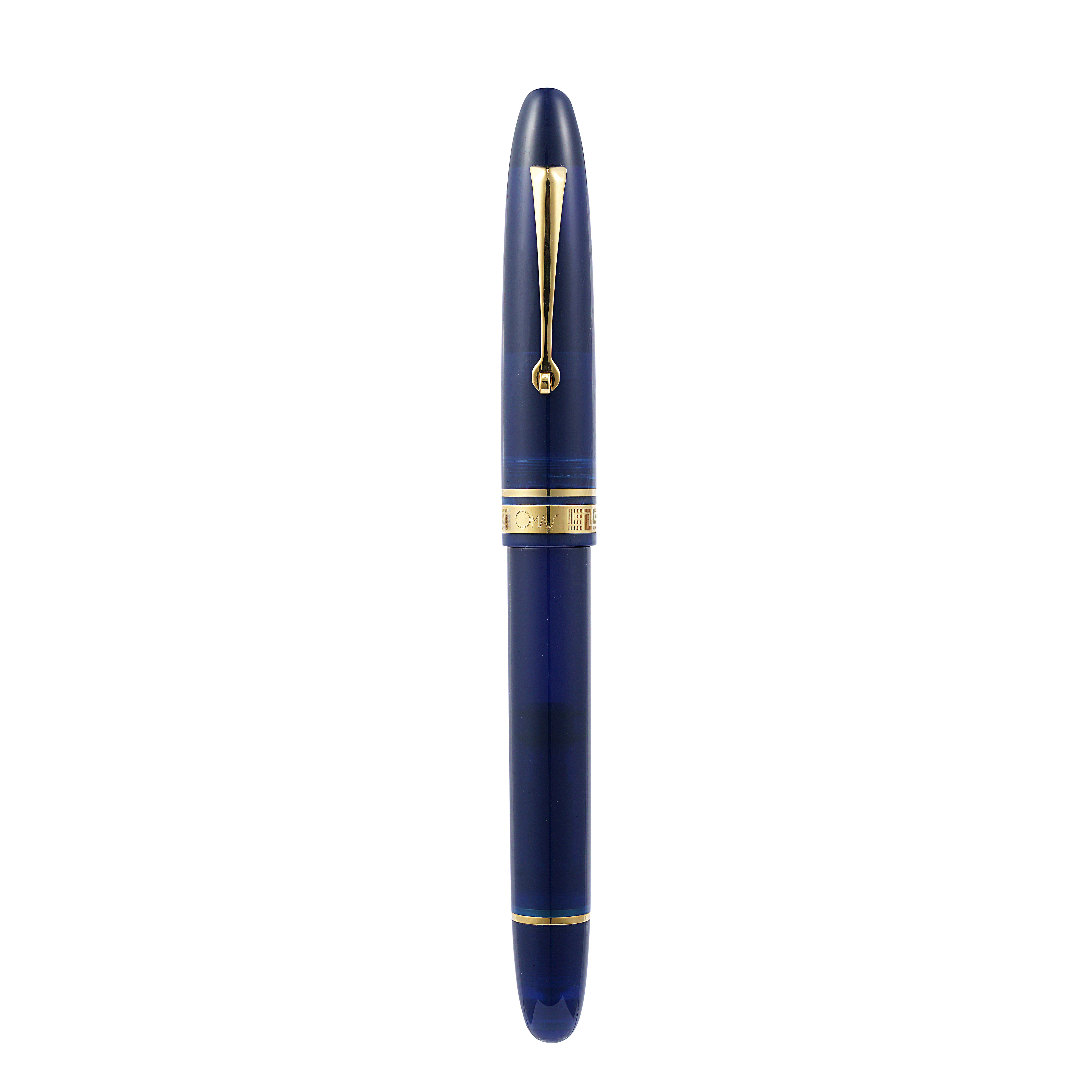 Penna stilografica Omas Ogiva in blu con finiture dorate