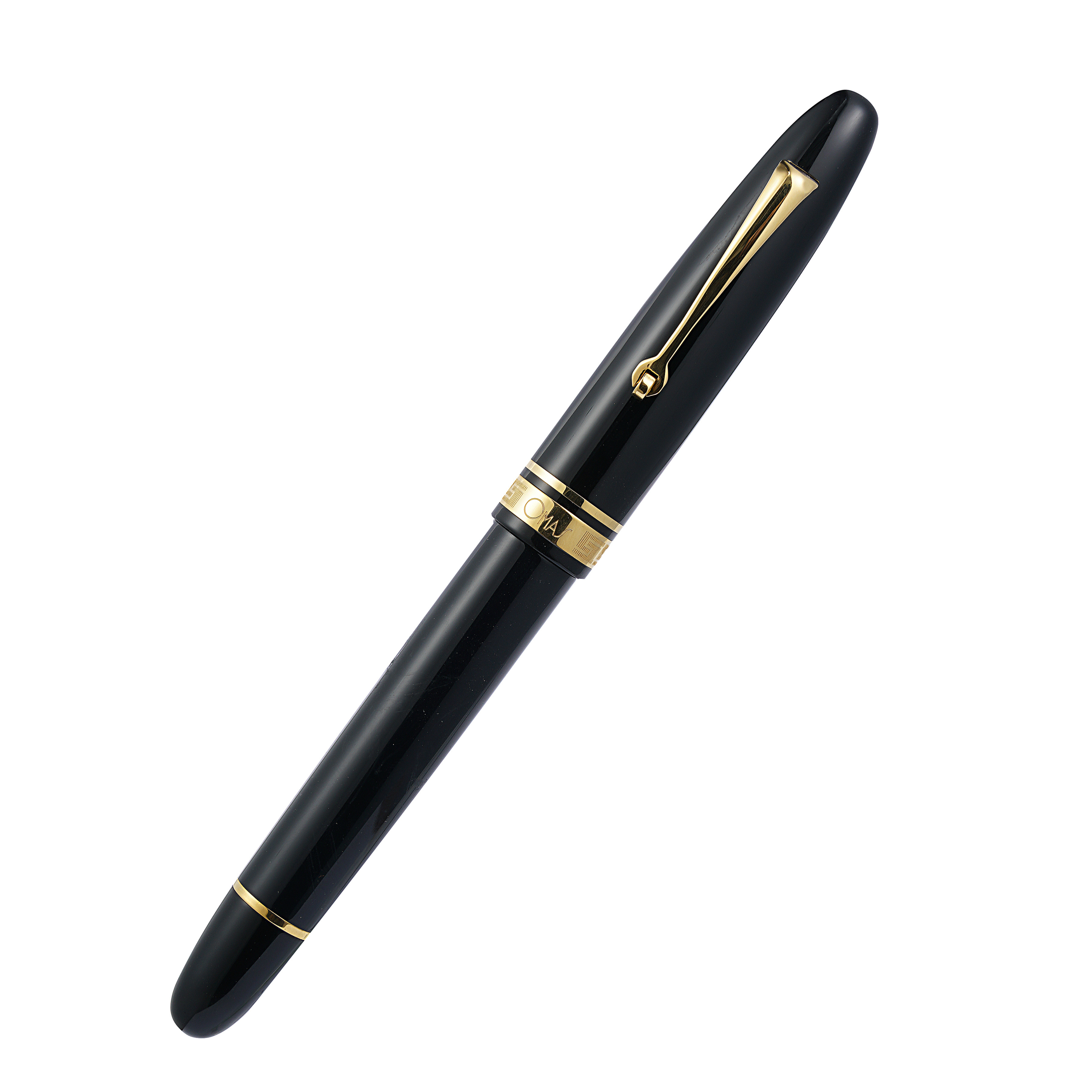 Omas Ogiva Fountain Pen in Nera with Gold Trim