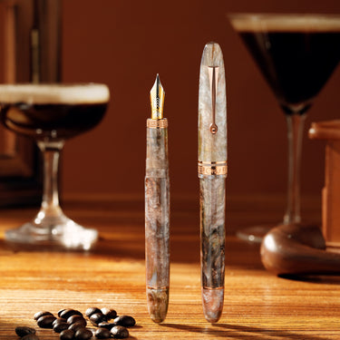 OMAS Ogiva Cocktail Series — Espresso Martini Limited Edition Brown Trim Fountain Pen
